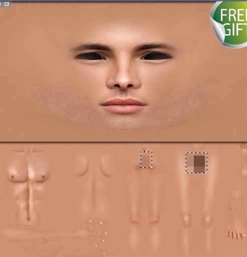 imvu skin texture template